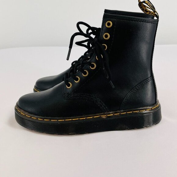 Dr. Martens Zavala Combat Boots Women's Size 5 Black - Picture 5 of 9